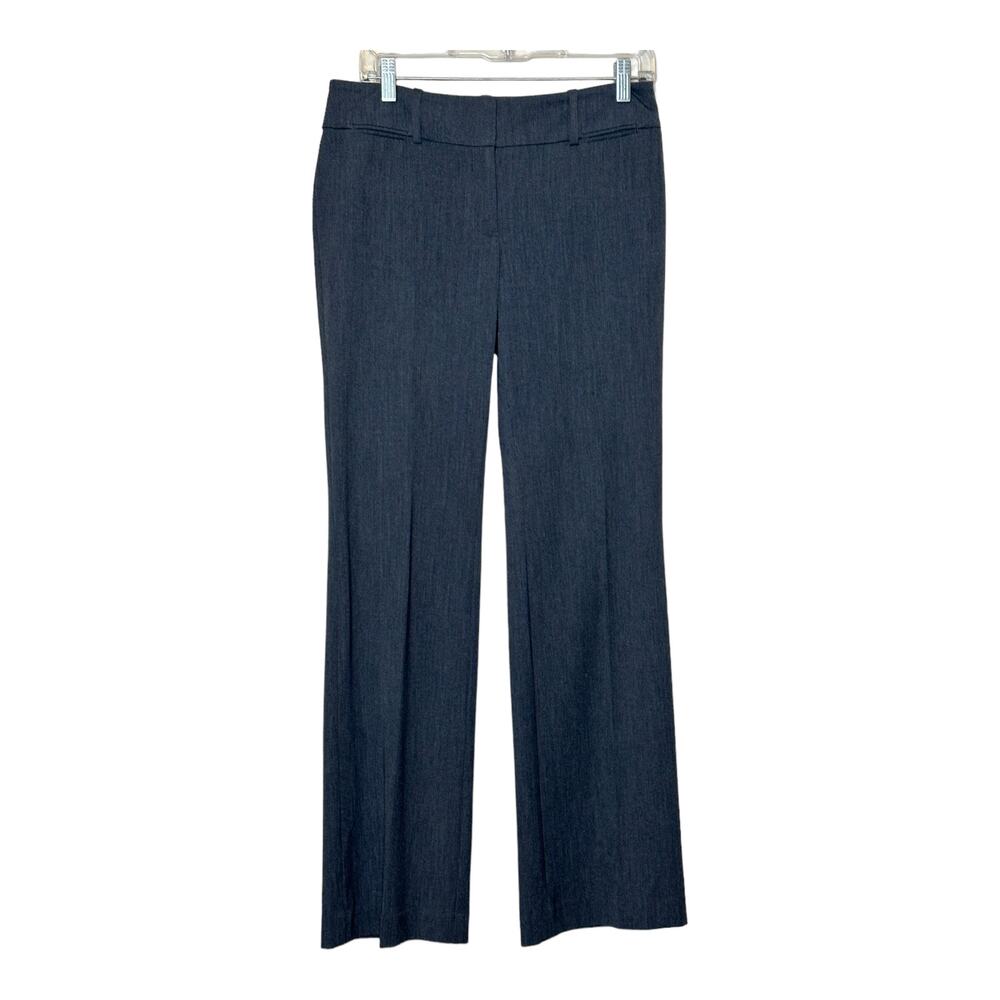 Loft gray straight legs career pants size 2